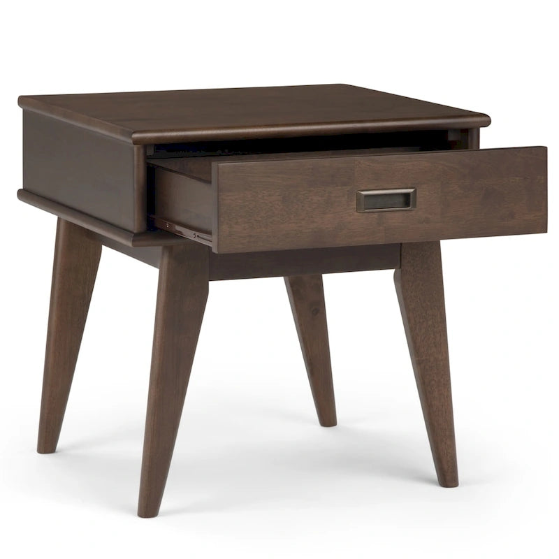 Solid Hardwood Rectangular End Table, 55.9 × 50.8 × 55.9 cm – product view