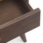 Solid Hardwood Rectangular End Table, 55.9 × 50.8 × 55.9 cm – product view