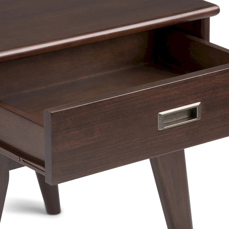 Solid Hardwood Rectangular End Table, 55.9 × 50.8 × 55.9 cm – product view