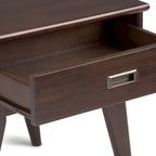 Solid Hardwood Rectangular End Table, 55.9 × 50.8 × 55.9 cm – product view