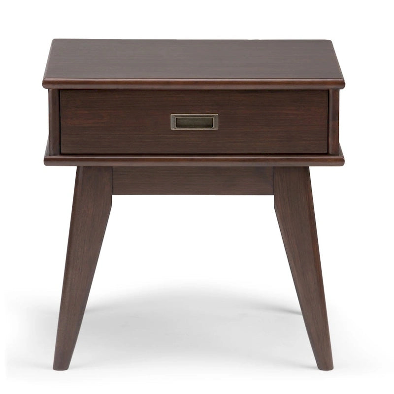 Solid Hardwood Rectangular End Table, 55.9 × 50.8 × 55.9 cm – product view