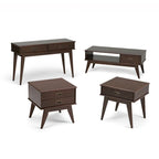 Solid Hardwood Rectangular End Table, 55.9 × 50.8 × 55.9 cm – product view