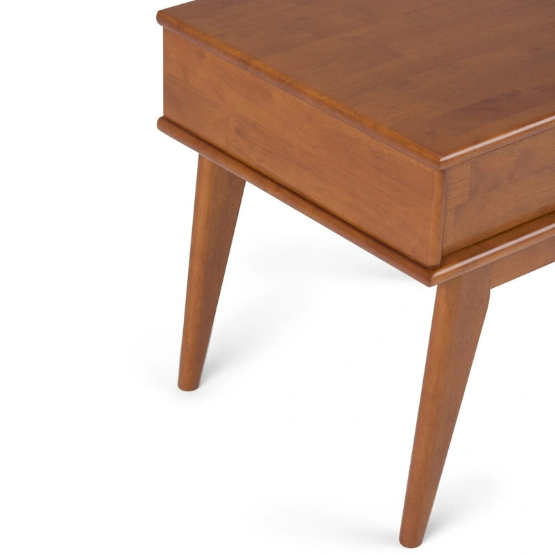 Solid Hardwood Rectangular End Table, 55.9 × 50.8 × 55.9 cm – product view