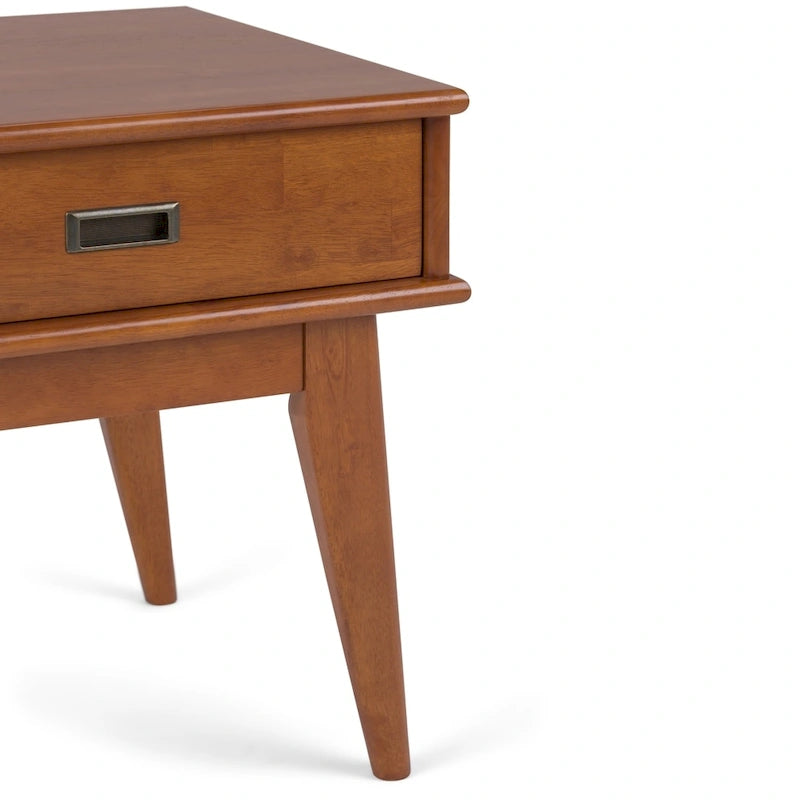 Solid Hardwood Rectangular End Table, 55.9 × 50.8 × 55.9 cm – product view