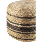 Farmhouse Striped Pouf – product view