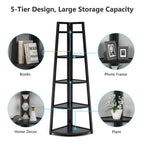 5-Tier Bathroom Corner Storage Shelf – product view
