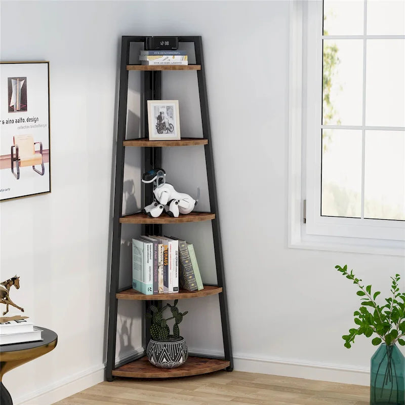 5-Tier Bathroom Corner Storage Shelf – product view