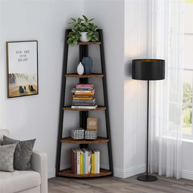 5-Tier Bathroom Corner Storage Shelf – product view