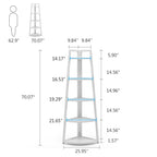 5-Tier Bathroom Corner Storage Shelf – product view