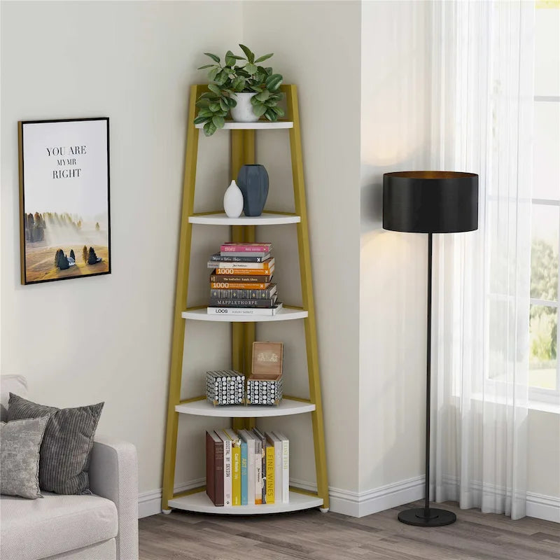 5-Tier Bathroom Corner Storage Shelf – product view