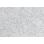 Italian Carrara Marble Square Coffee Table with Walnut Legs, 78.7 cm – product view