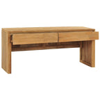 Solid Teak Wood TV Stand, 100.1 × 35.1 × 45 cm – product view