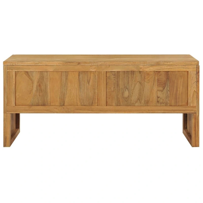 Solid Teak Wood TV Stand, 100.1 × 35.1 × 45 cm – product view