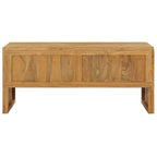 Solid Teak Wood TV Stand, 100.1 × 35.1 × 45 cm – product view