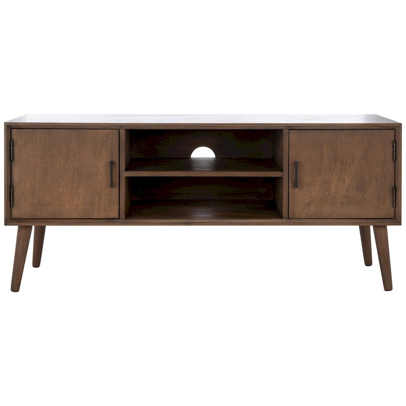 Meuble TV de rangement de style Mid-Century, 120,1 × 40,1 × 50,8 cm