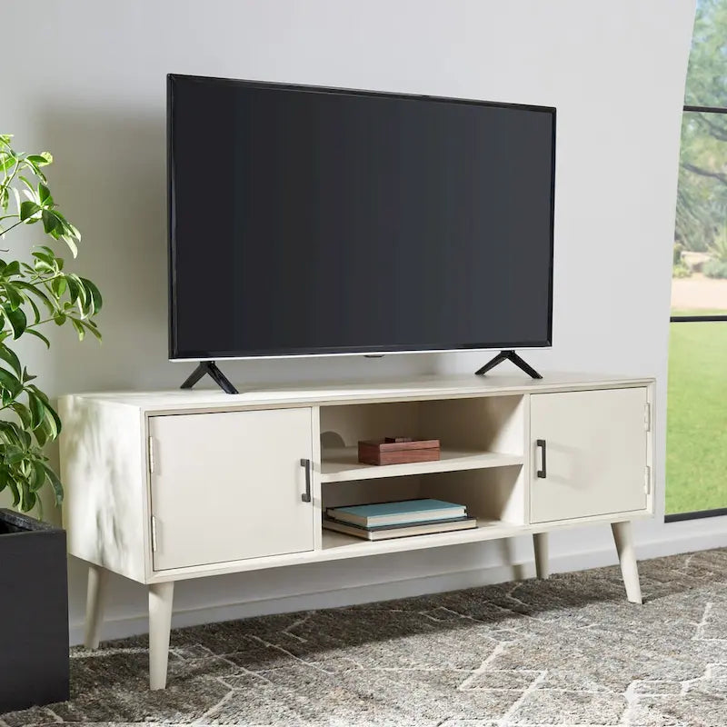 Mid-Century Storage TV Stand, 120.1 × 40.1 × 50.8 cm – product view