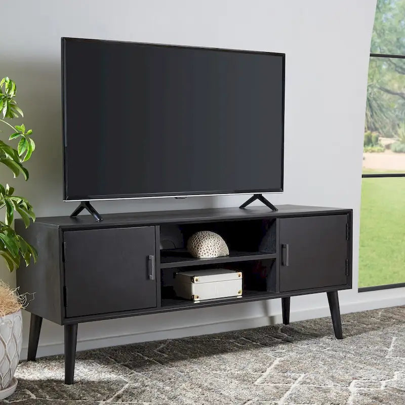 Mid-Century Storage TV Stand, 120.1 × 40.1 × 50.8 cm – product view