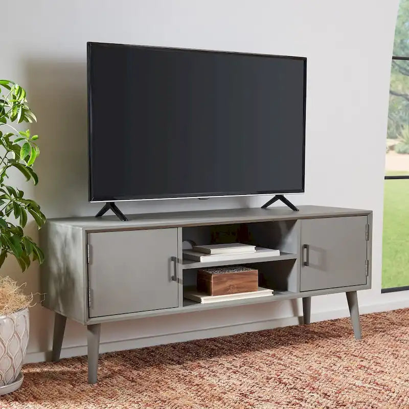 Mid-Century Storage TV Stand, 120.1 × 40.1 × 50.8 cm – product view