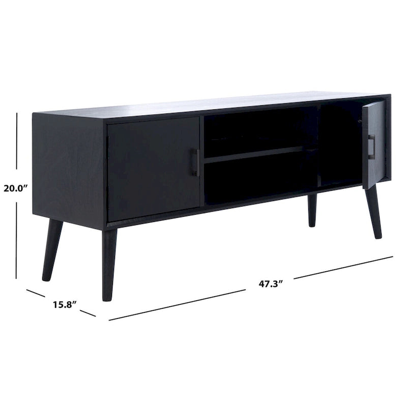 Mid-Century Storage TV Stand, 120.1 × 40.1 × 50.8 cm – product view