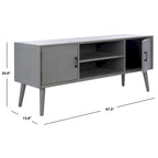 Mid-Century Storage TV Stand, 120.1 × 40.1 × 50.8 cm – product view