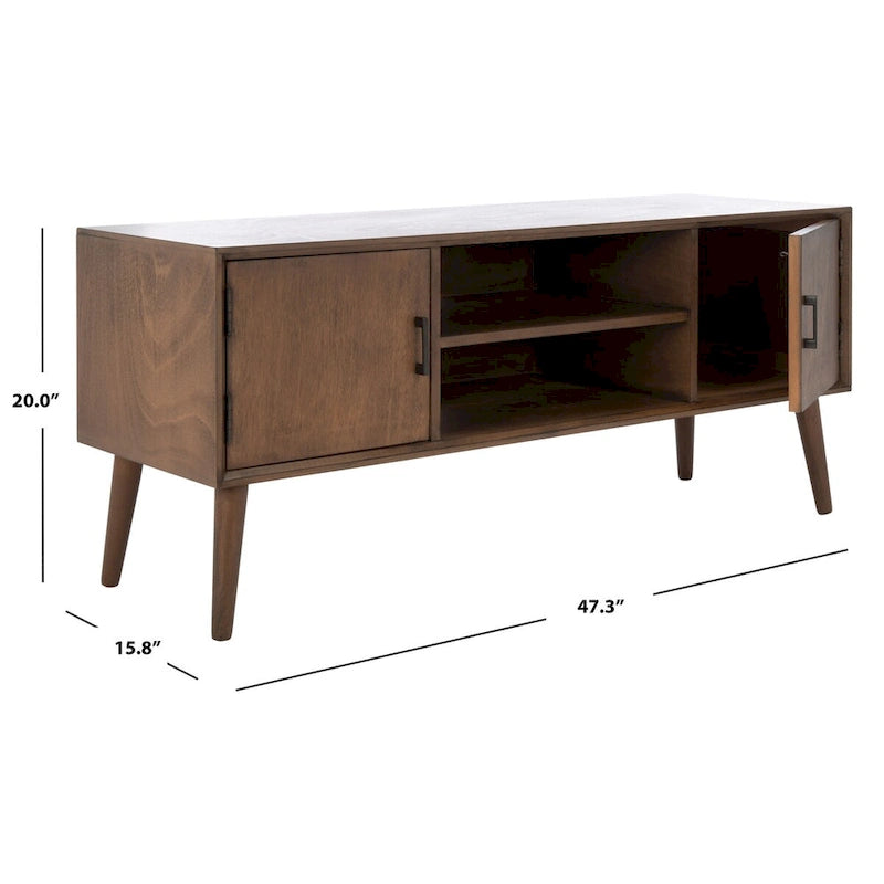 Mid-Century Storage TV Stand, 120.1 × 40.1 × 50.8 cm – product view