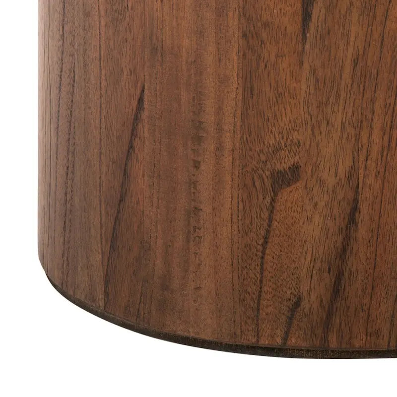 Natural Round Pedestal Coffee Table, 71.1 cm Diameter × 40.6 cm H – product view
