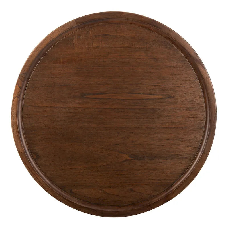 Natural Round Pedestal Coffee Table, 71.1 cm Diameter × 40.6 cm H – product view