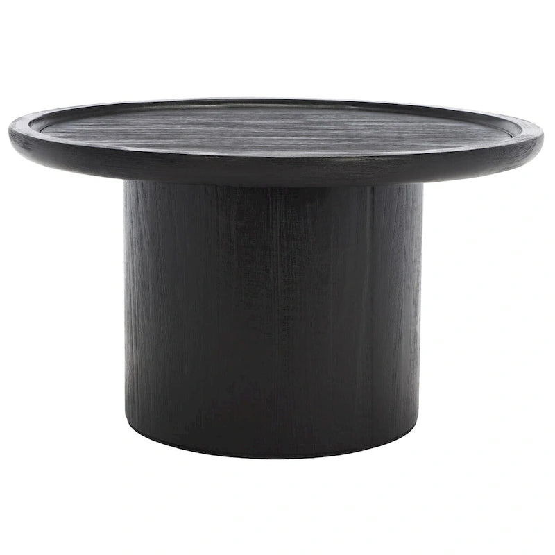Natural Round Pedestal Coffee Table, 71.1 cm Diameter × 40.6 cm H – product view