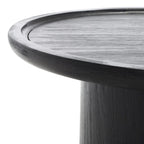 Natural Round Pedestal Coffee Table, 71.1 cm Diameter × 40.6 cm H – product view
