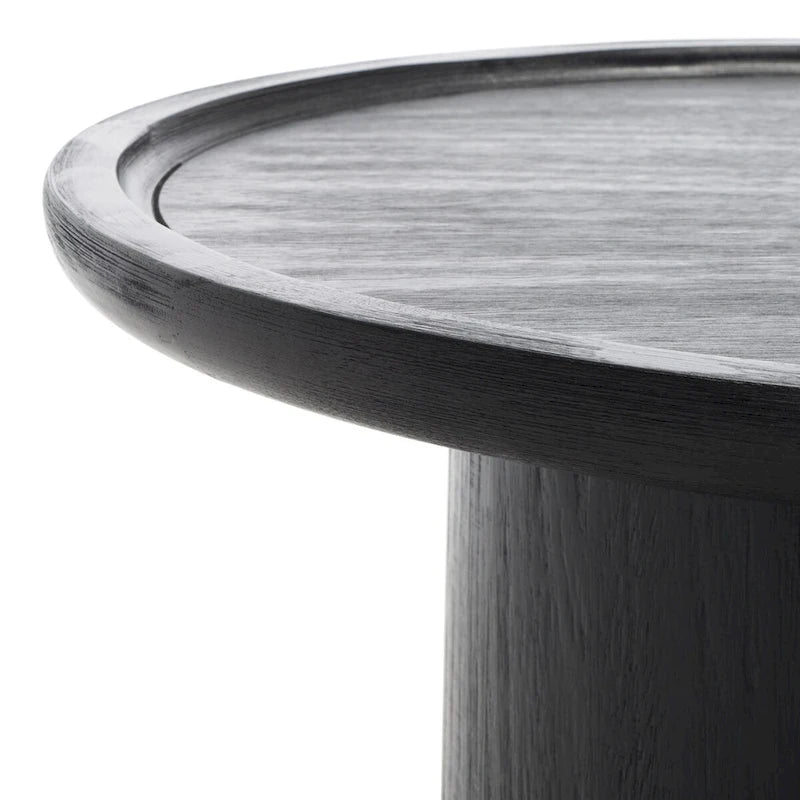 Natural Round Pedestal Coffee Table, 71.1 cm Diameter × 40.6 cm H – product view