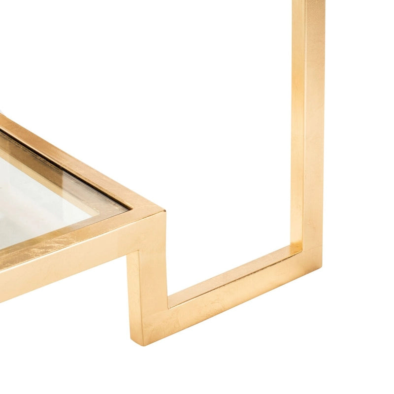 Rectangular Gold-Leaf Coffee Table, 130.3 × 69.9 × 45.2 cm – product view