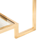 Rectangular Gold-Leaf Coffee Table, 130.3 × 69.9 × 45.2 cm – product view