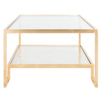 Rectangular Gold-Leaf Coffee Table, 130.3 × 69.9 × 45.2 cm – product view
