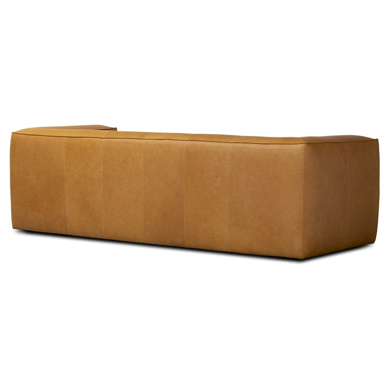 Full-Grain Italian Leather Sofa, 233.7 cm Wide – product view