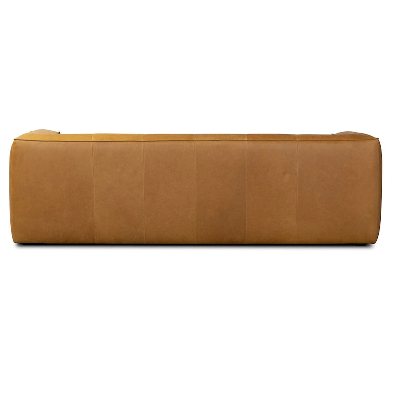 Full-Grain Italian Leather Sofa, 233.7 cm Wide – product view