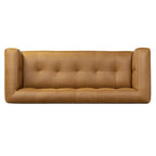 Full-Grain Italian Leather Sofa, 233.7 cm Wide – product view