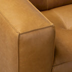Full-Grain Italian Leather Sofa, 233.7 cm Wide – product view