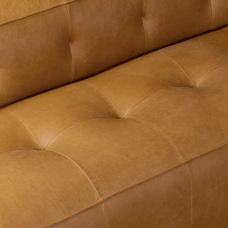 Full-Grain Italian Leather Sofa, 233.7 cm Wide – product view