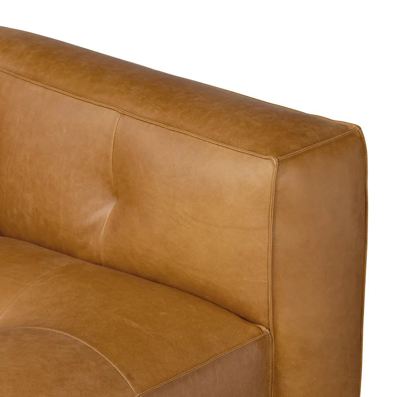 Full-Grain Italian Leather Sofa, 233.7 cm Wide – product view