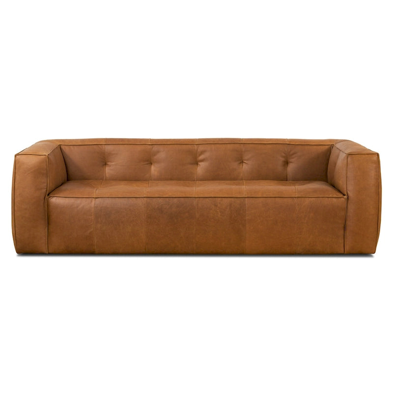 Full-Grain Italian Leather Sofa, 233.7 cm Wide – product view