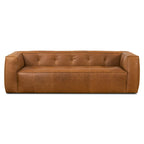 Full-Grain Italian Leather Sofa, 233.7 cm Wide – product view