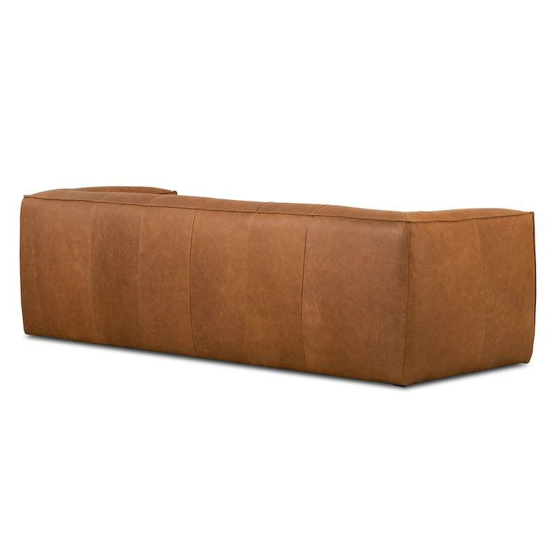 Full-Grain Italian Leather Sofa, 233.7 cm Wide – product view