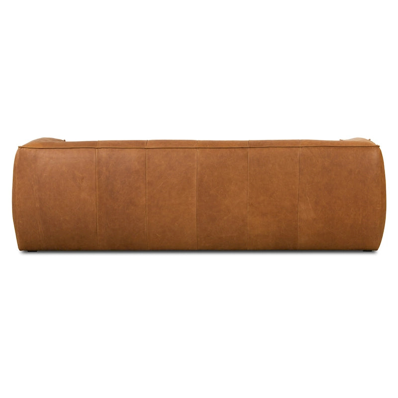 Full-Grain Italian Leather Sofa, 233.7 cm Wide – product view