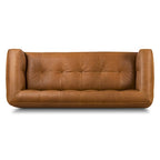 Full-Grain Italian Leather Sofa, 233.7 cm Wide – product view