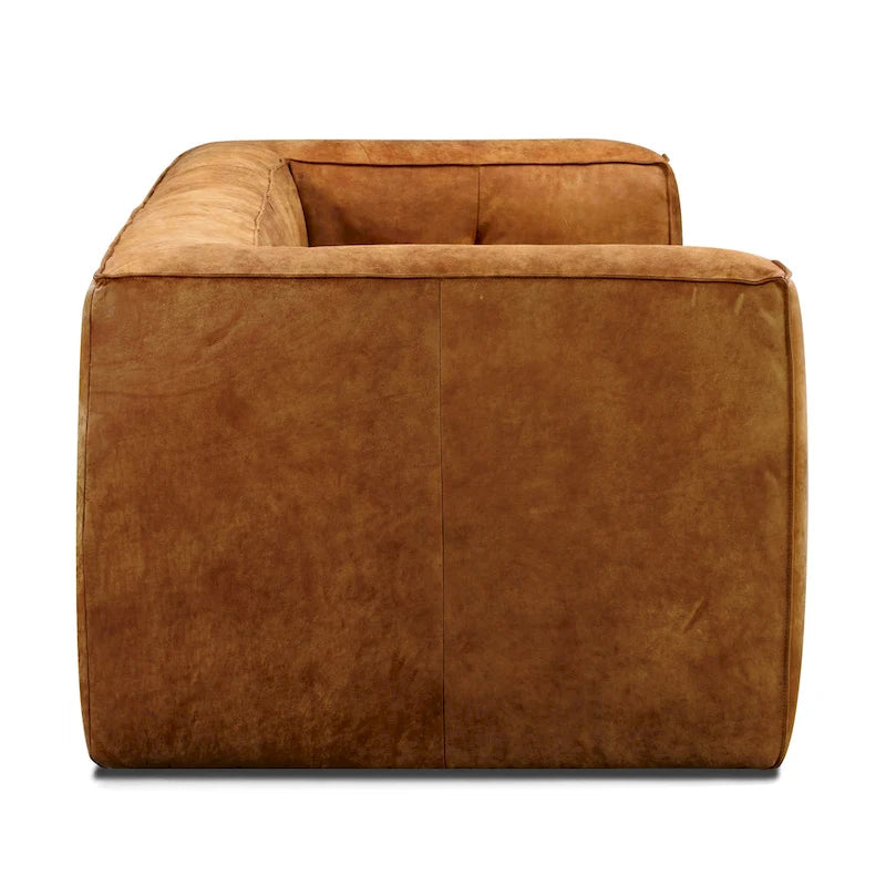 Full-Grain Italian Leather Sofa, 233.7 cm Wide – product view