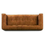 Full-Grain Italian Leather Sofa, 233.7 cm Wide – product view