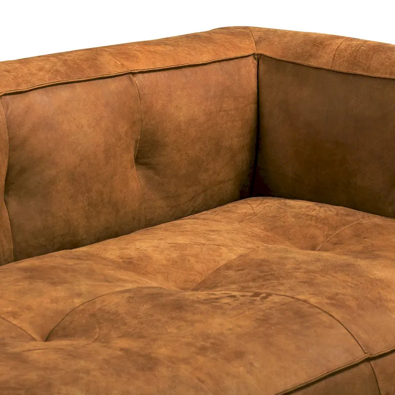 Full-Grain Italian Leather Sofa, 233.7 cm Wide – product view