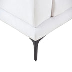 Blue and White Upholstered 4-Seat Fabric Sofa, 275.1 cm Wide – product view