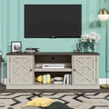 Meuble TV en bois flotté foncé pour téléviseurs jusqu'à 177,8 cm, 162,6 cm de large
