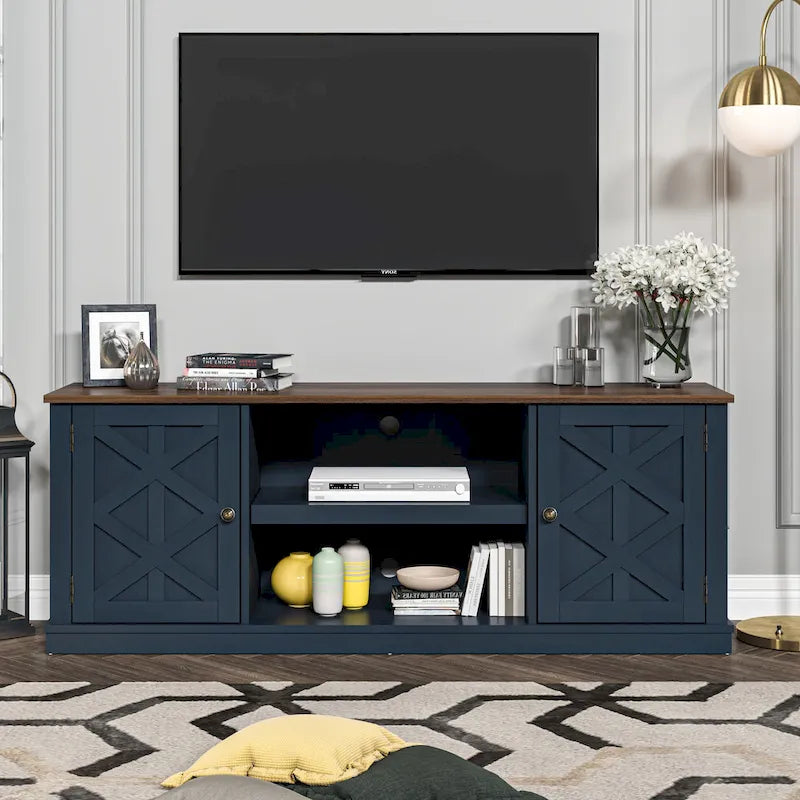 Dark Driftwood TV Stand for TVs up to 177.8 cm, 162.6 cm Wide – product view
